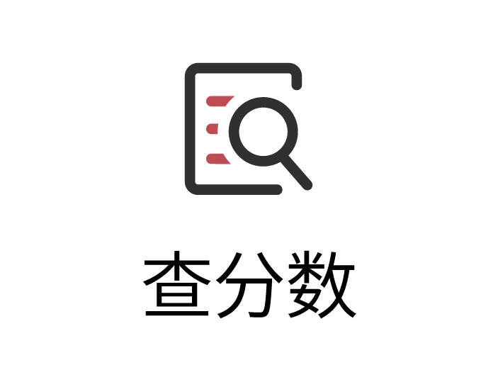 查分数